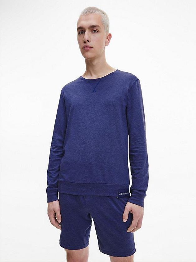 Calvin Klein USA Lounge Mens Sweatshirt Blue 7208395-ZQ